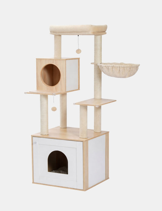 Arbre à Chat Design Bois